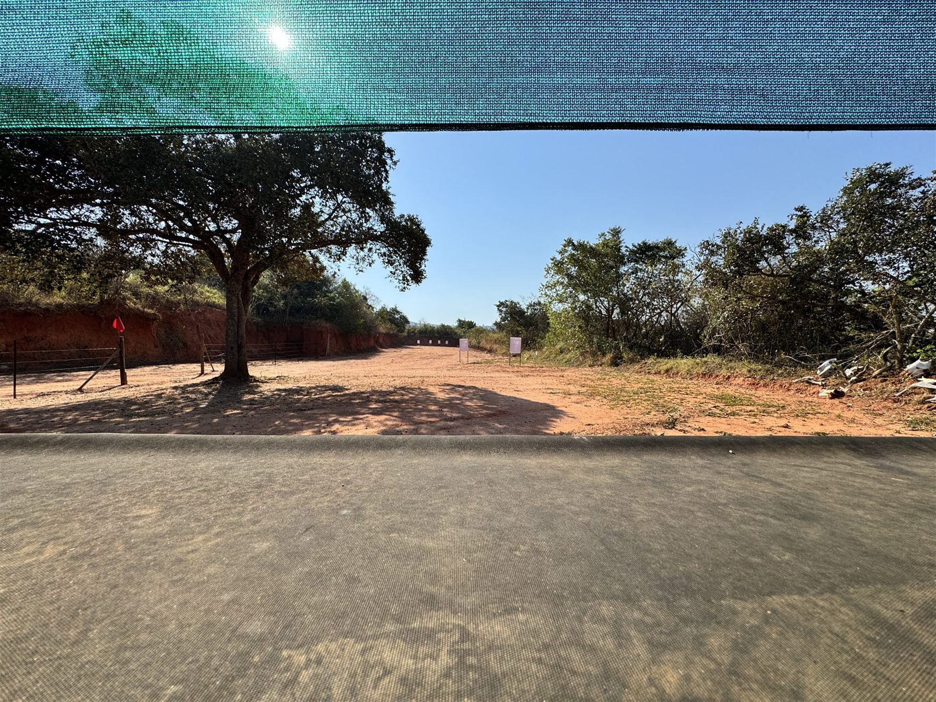 Shooter's view down the JW 100 metre range